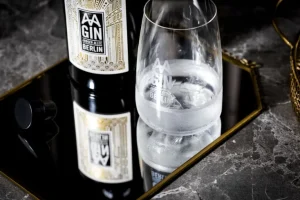 Gin & Vodka>AASPIRITS »AAGIN« Dry Gin im Set mit AAGIN Glas