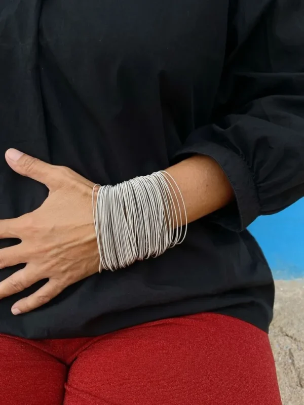 Armreife>la molla »Armband 97« aus Edelstahlfedern