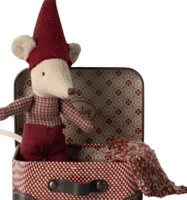 Nikolausgeschenke | Kuscheltiere & Puppen>Maileg Baby-Weihnachtsmaus im Koffer