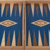 Spiele & Puzzle | Spiele Für Erwachsene>MANOPOULOS Backgammon aus Eichen- und Walnussholz mit blauen Intarsien