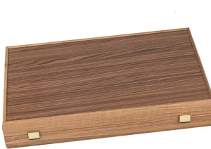 Spiele & Puzzle | Spiele Für Erwachsene>MANOPOULOS Backgammon aus Eichen- und Walnussholz mit blauen Intarsien
