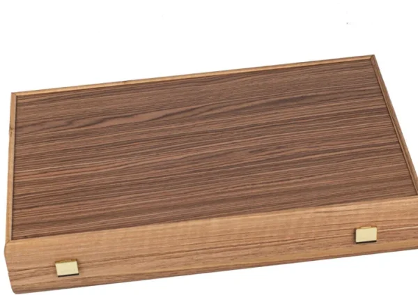 Spiele & Puzzle | Spiele Für Erwachsene>MANOPOULOS Backgammon aus Eichen- und Walnussholz mit blauen Intarsien