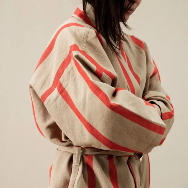 Bettwäsche & Handtücher>ferm LIVING Bademantel »Field«, Baumwolle & Leinen