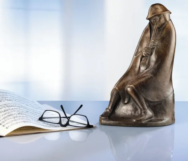 Alle Skulpturen | Bronze>Ars mundi Barlach, Ernst: Skulptur »Der Flötenbläser«, 1936