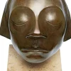 Alle Skulpturen | Bronze>Ars mundi Barlach, Ernst: Wandobjekt »Kopf des Güstrower Ehrenmals«