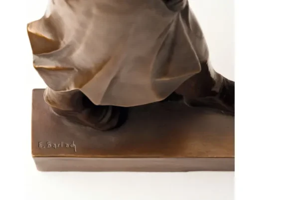 Alle Skulpturen | Bronze>Ars mundi Barlach: Skulptur »Wanderer im Wind«
