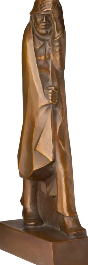 Alle Skulpturen | Bronze>Ars mundi Barlach: Skulptur »Wanderer im Wind«