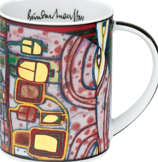 Keramik & Gläser>Ars mundi 4 Becher »Magic Mugs 2021« im Set nach Hundertwasser