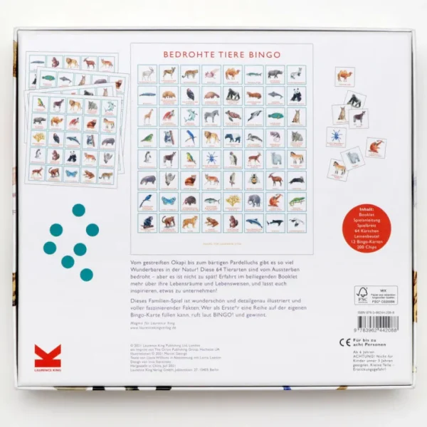 Spiele & Puzzle | Spiele Für Kinder>Laurence King Verlag Bingo »Bedrohte Tiere«