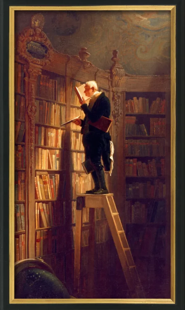 Alle Werke>Ars mundi Carl Spitzweg: Bild »Der Bücherwurm« (um 1850)
