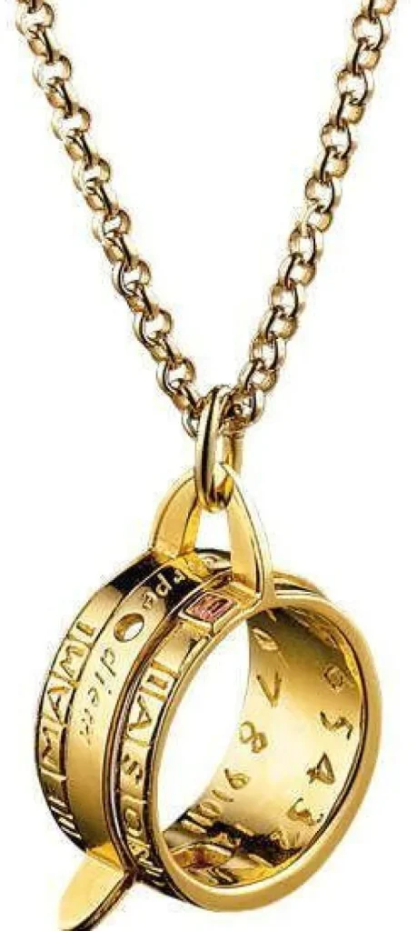 Goldschmiedeschmuck>Ars mundi Christiane Wendt: Collier »Ringsonnenuhr«