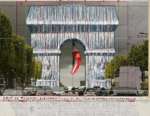 Alle Werke>Christo : Arc de Triomphe IV, Project for Paris
