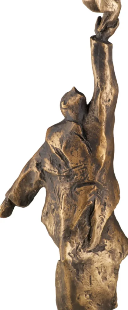 Alle Skulpturen | Bronze>Ars mundi Christoph Fischer: Skulptur »Der Gedanke« (2023) Version Bronze braun