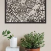 Wandbilder & Wanddekoration>City Shapes Citymap »München« aus Holz