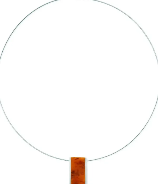 Goldschmiedeschmuck>Zaremski Collier »Bernstein«