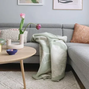 Decken & Kissen>Wool Only Decke »Ginkgo«