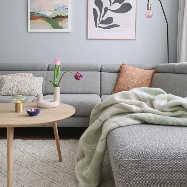 Decken & Kissen>Wool Only Decke »Ginkgo«