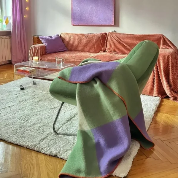 Decken & Kissen>Wool Only Decke »Tricolor«