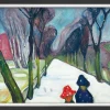 Alle Werke>Ars mundi Edvard Munch: ​ Bild »Allee im Schneegestöber« (1906)