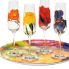 Keramik & Gläser>Ars mundi Emil Nolde: 4-teiliges Sektgläserset »Sommerblumen«