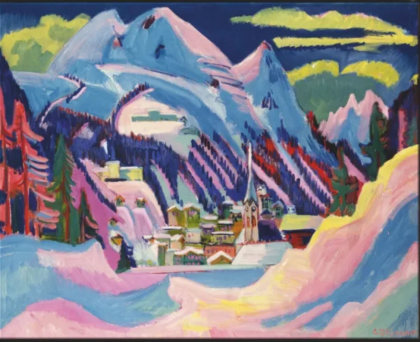 Alle Werke>Ars mundi Ernst Ludwig Kirchner: Bild ​»Davos im Winter«, 1923