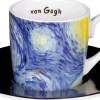 Keramik & Gläser>Ars mundi 4 Espressotassen mit Künstlermotiven nach van Gogh