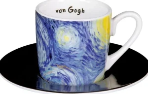 Keramik & Gläser>Ars mundi 4 Espressotassen mit Künstlermotiven nach van Gogh
