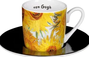 Keramik & Gläser>Ars mundi 4 Espressotassen mit Künstlermotiven nach van Gogh