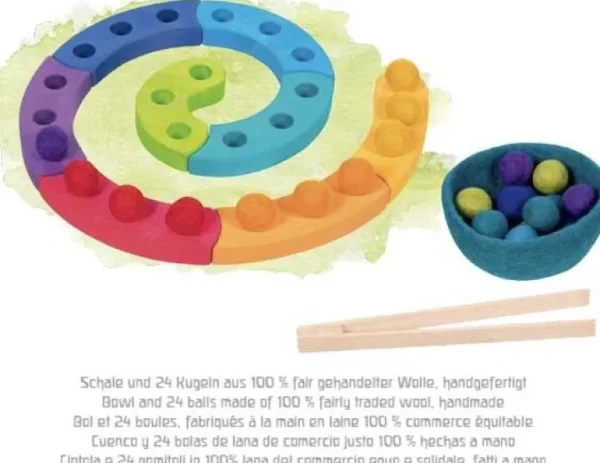 Holzspielzeug | Spiele Für Kinder>GOKI Farbsortierspiel und Adventsspirale