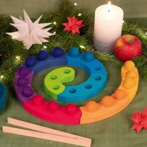 Holzspielzeug | Spiele Für Kinder>GOKI Farbsortierspiel und Adventsspirale