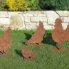 Gartendekoration | Alle Skulpturen>Ars mundi Gartenfiguren »Hühnerfamilie«