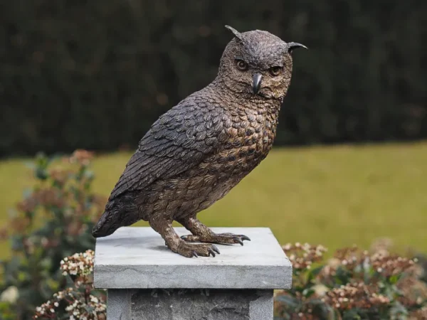 Alle Skulpturen | Bronze>Ars mundi Gartenskulptur »Waldeule«