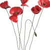 Gartendekoration | Alle Skulpturen>Ars mundi Gartenstecker Blumenset »Roter Mohn«