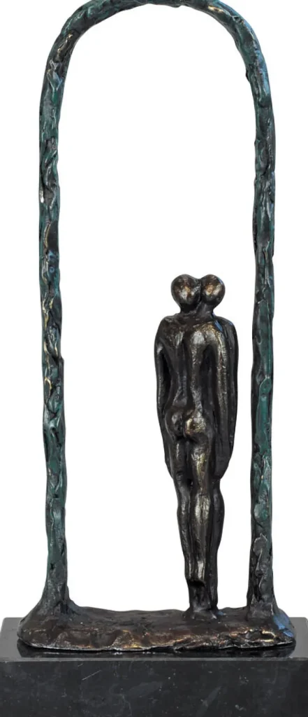 Kunstbronze & Stahl | Motivation & Liebe>Ars mundi Gerard: Skulptur »Einander zugewandt«