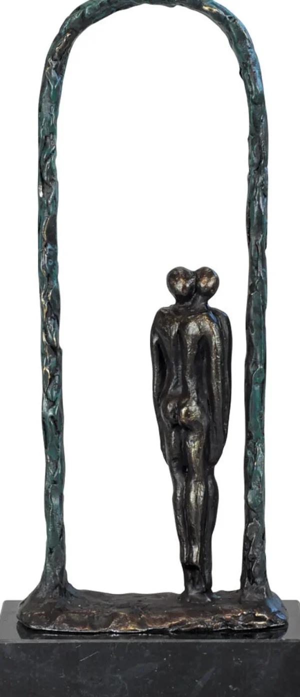 Kunstbronze & Stahl | Motivation & Liebe>Ars mundi Gerard: Skulptur »Einander zugewandt«