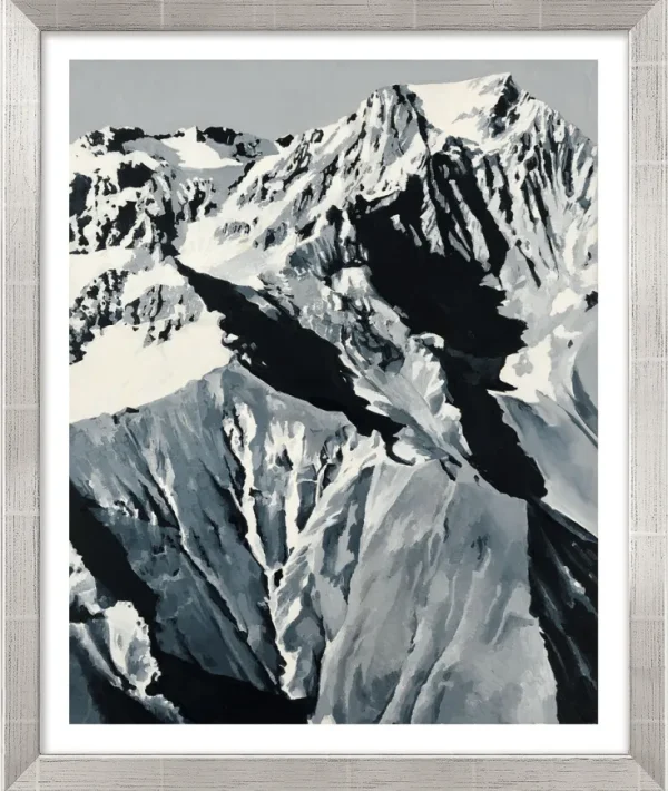 Alle Werke>Gerhard Richter : Bild »Himalaja«,1968, silberfarben gerahmt