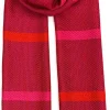 Seide>Ulrike Isensee DS Gewebter Seidenschal in Fuchsia und Rot