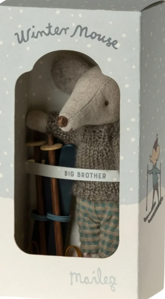 Weihnachtsgeschenke | Kuscheltiere & Puppen>Maileg Großer Bruder Wintermaus mit Ski