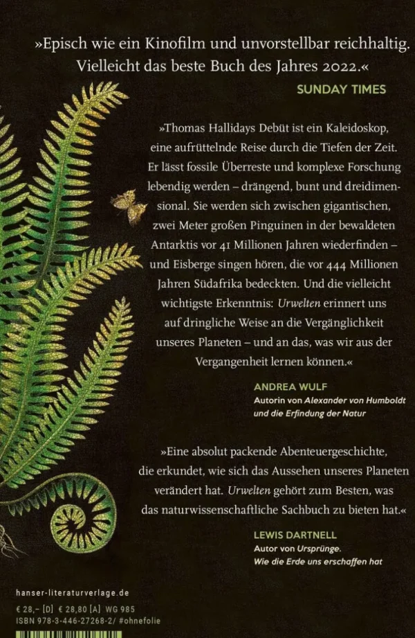 Sachbücher>ZEIT Buchhandlung Halliday, Thomas: Urwelten