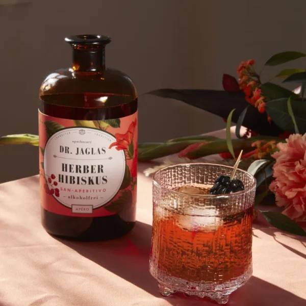 Alkoholfrei>Dr. Jaglas »Herber Hibiskus« (alkoholfreier Aperitif)