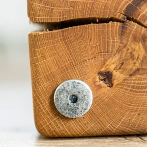 Beistelltische>Blockmanufaktur Hoher Eichen-Beistelltisch