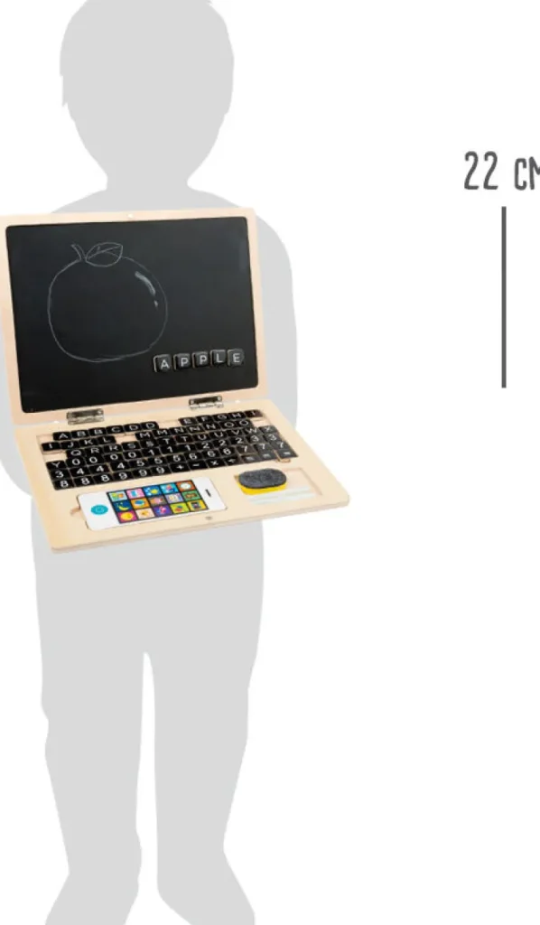 Holzspielzeug>Small Foot Holz Laptop mit Magnettafel