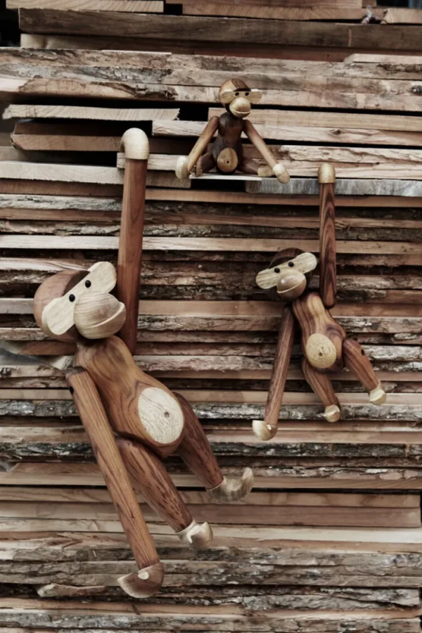 Dekoration & Vasen>Kay Bojesen / Rosendahl Holzfigur »Affe« von Kay Bojesen