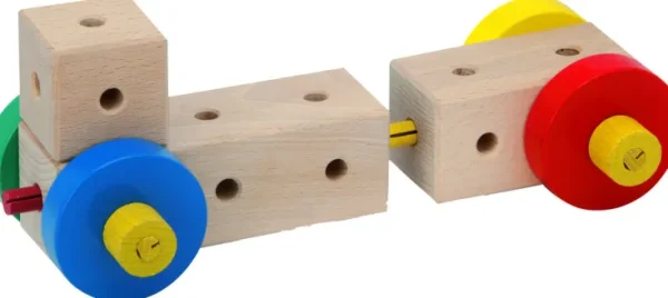 Holzspielzeug>Matador Holzkonstruktionsbaukasten »Maker M034«, 34-teilig