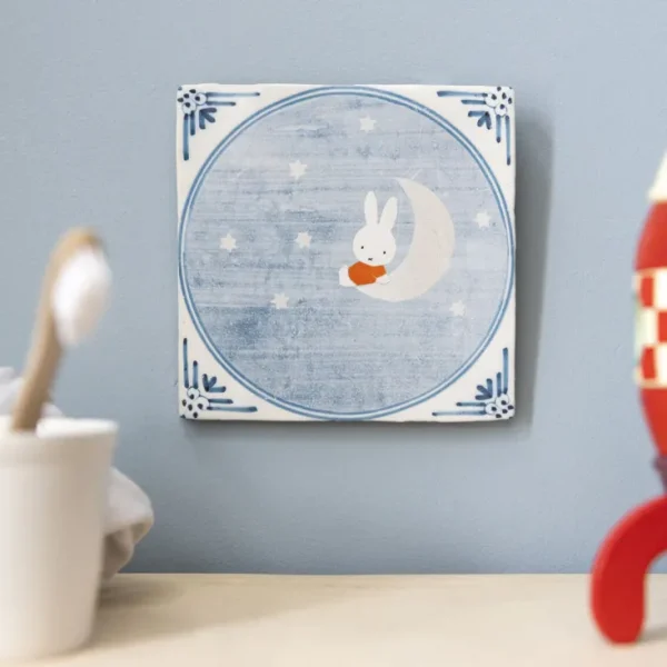 Wandbilder & Wanddekoration>StoryTiles Keramikfliese »Miffy On The Moon«