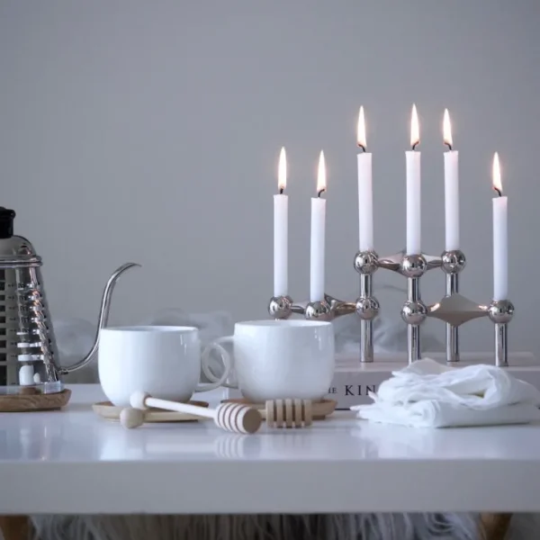 Kerzen & Raumdüfte>STOFF Copenhagen Kerzenständer aus Chrome