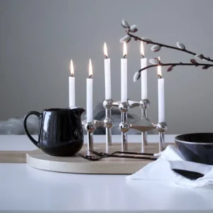 Kerzen & Raumdüfte>STOFF Copenhagen Kerzenständer aus Chrome