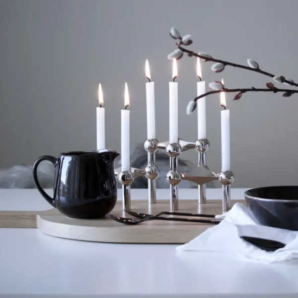 Kerzen & Raumdüfte>STOFF Copenhagen Kerzenständer aus Chrome