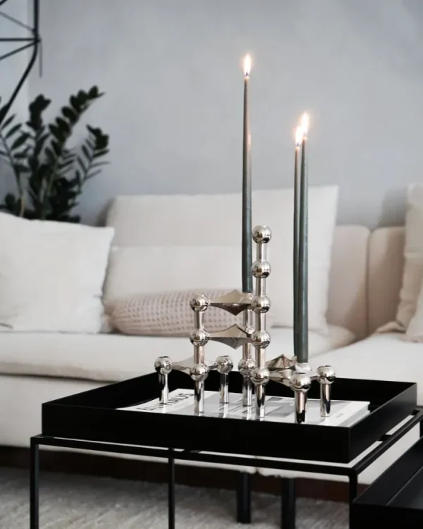 Kerzen & Raumdüfte>STOFF Copenhagen Kerzenständer aus Chrome