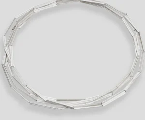 Goldschmiedeschmuck>Franziska Rappold Kette »Streifen«, Silber